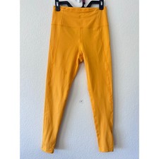 Girlfriend Collective Compressive High Rise Leggings Marigold Orange Size M