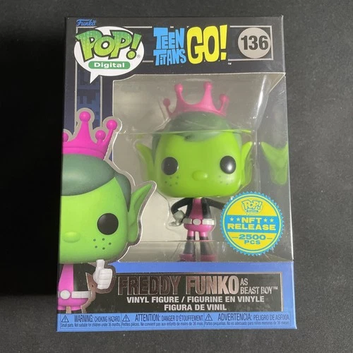 Freddy Funko as Beast Boy Funko Pop Digital #136 Teen Titans Go LE 2500