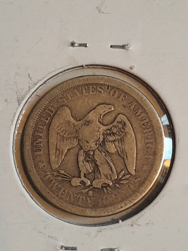 1875 S US 20 Twenty Cent Piece F/VF - Picture 3 of 4