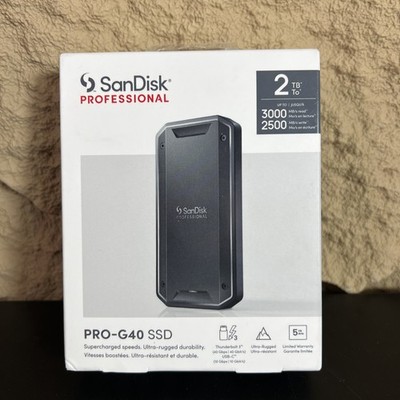 SanDisk PRO-G40 2TB NVMe USB-C Portable External SSD (SDPS31H-002T