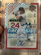 2024 Panini Prospect Edition - Connor Norby #144 Red Power Prizm Signatures /99 