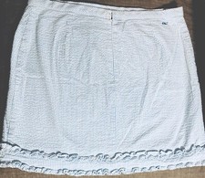 VINEYARD VINES Shep Ian Seersucker Stripe Skirt YACHT Cornflower Blue Sz 4.