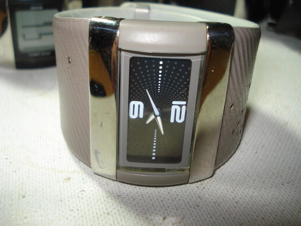 RARE VINTAGE NIKE TRANSIT ART DECO WC0024 ANALOG SPORTS TAN WATCH LADIES