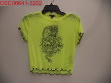 Fashion Nova Women's Neon Green Kiss Of The Dragon Mesh Baby Top, Size M 1013906