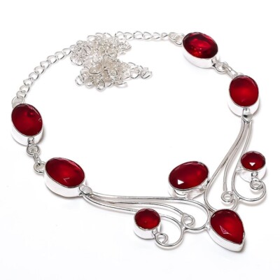 Lovers Point Mozambique Garnet Gemstone Handmade 925