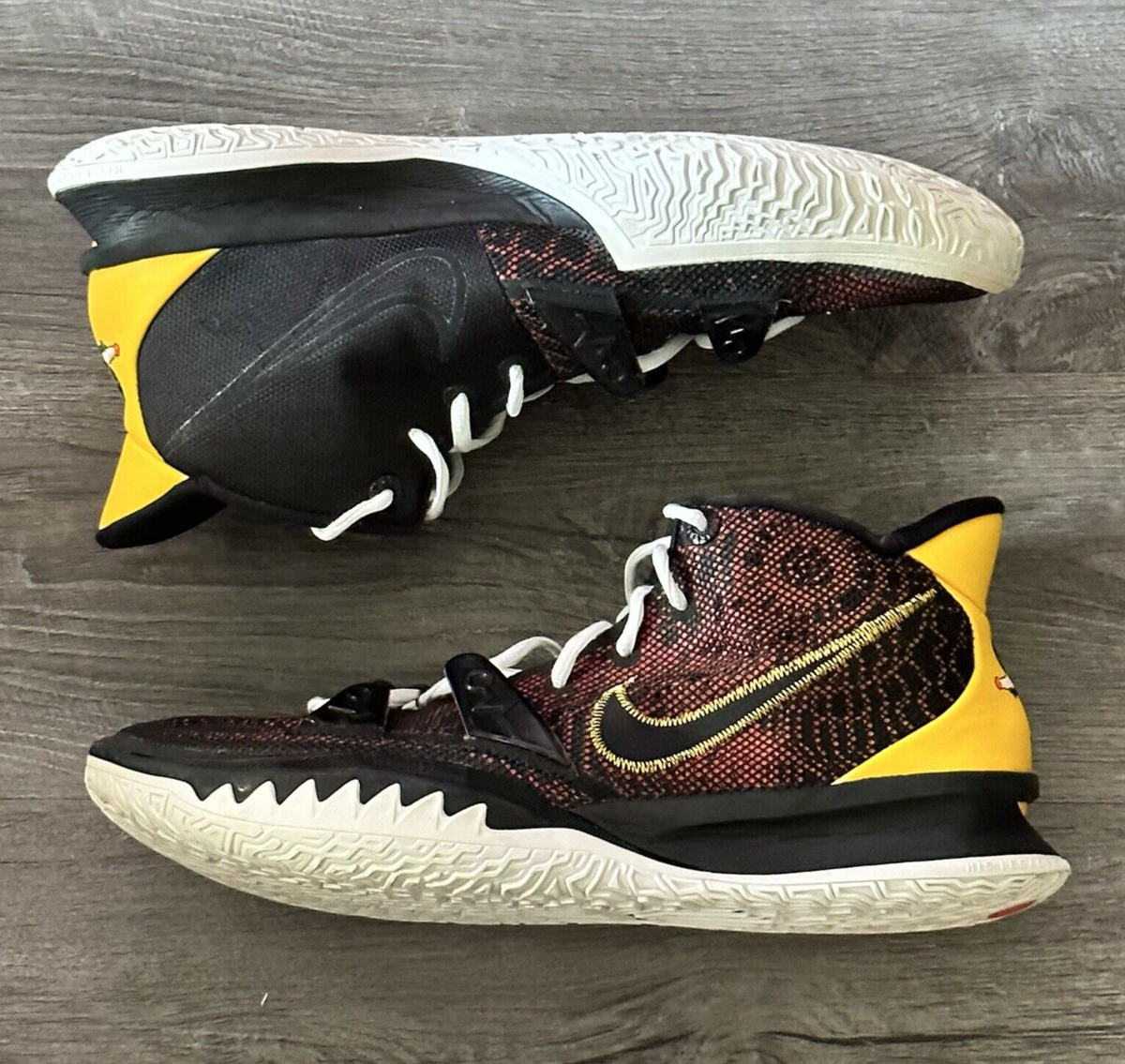 Nike Kyrie 7 Roswell Rayguns Black Red Yellow Mens Basketball