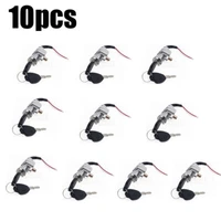 10pcs Battery Chager Mini Lock With 2Keys Universal For Motorcycle Electric Bike