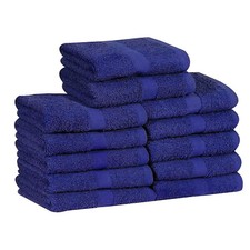 Bath Towels 24x50 Navy Blue 100 Cotton Pack of 4,6,12,24 Softness  Durability