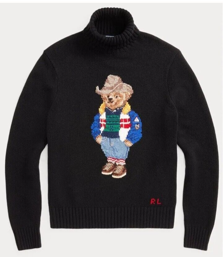 Polo Ralph Lauren Polo Bear スウェット L ブラック Polo ベア フリース クルーネック （スウェット）｜POLO RALPH