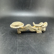 Dragon Chopstick Holder Chinese Vintage Antique Heavy Utensil Rest📦