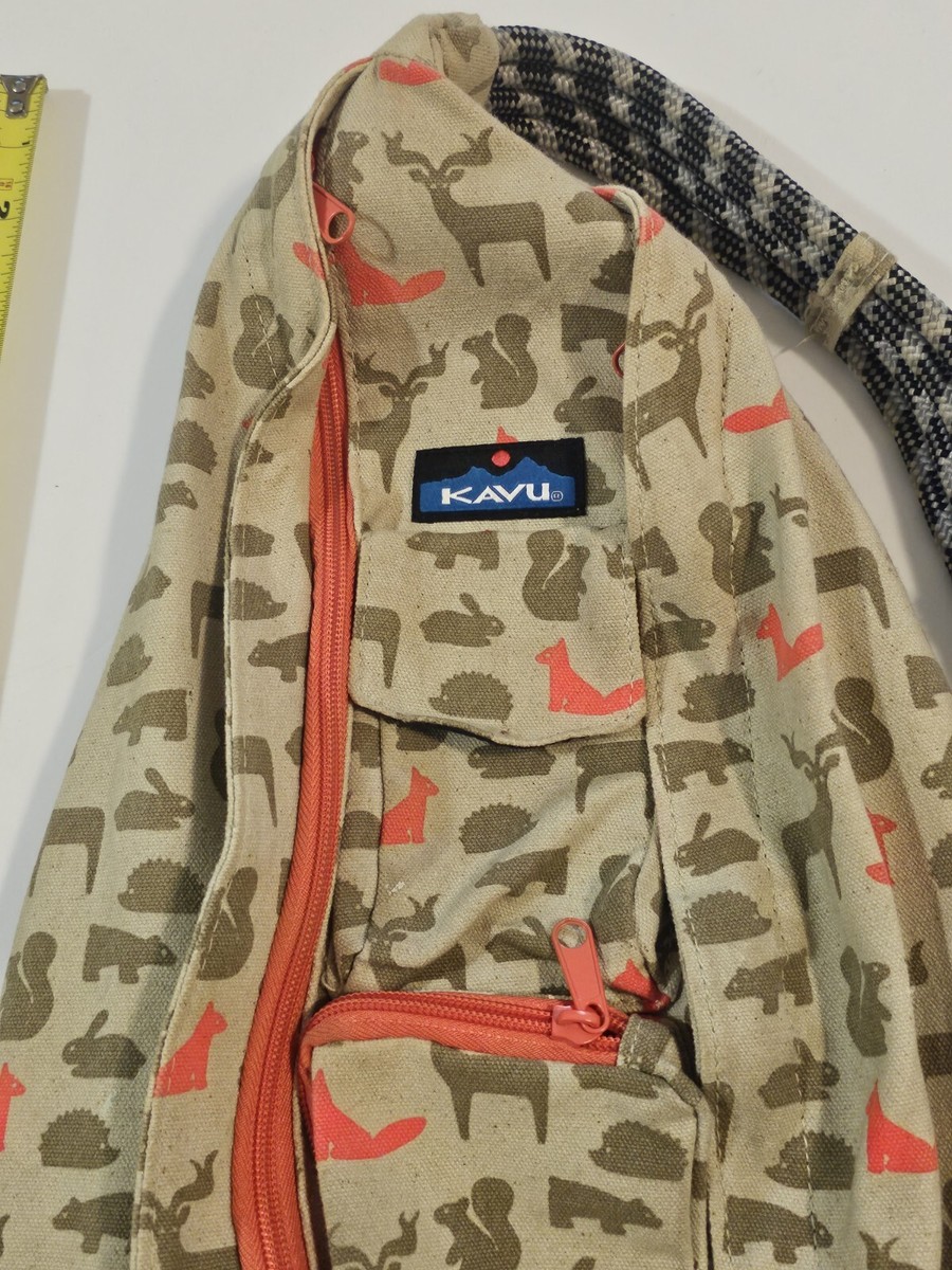 Kavu Animal Print Rope Sling Storage Hiking Camping Workout Gym