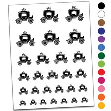 Princess Carriage Temporary Tattoo Water Resistant Set