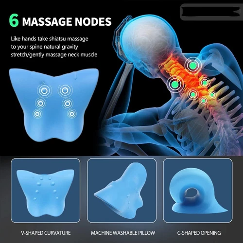Nuvola Cervicale Supporto Cervicale Estensore Collo Massaggiatore Cuscino Ergonomico - Foto 4 di 9