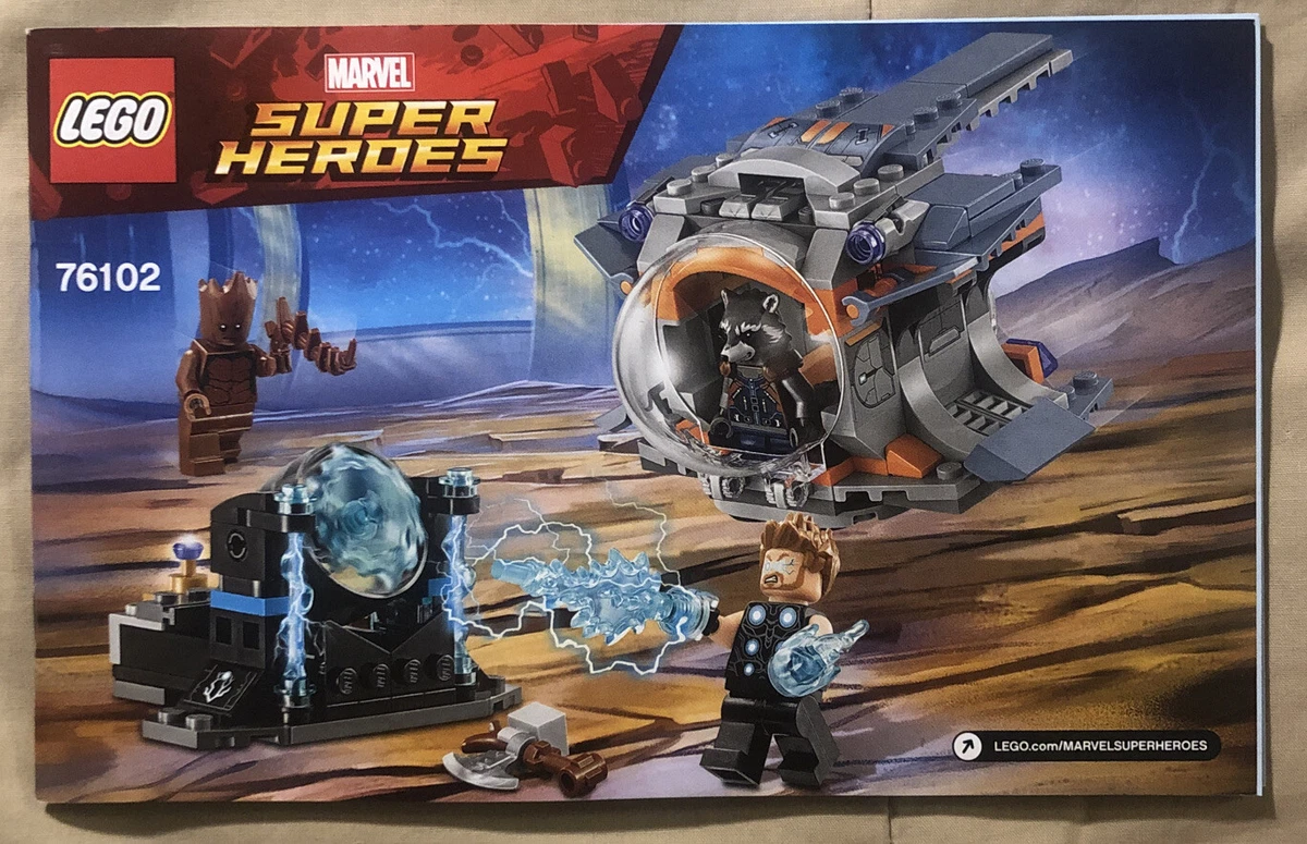 LEGO 76102 Marvel Super Heroes Thor s Weapon Quest Instruction Manual Only