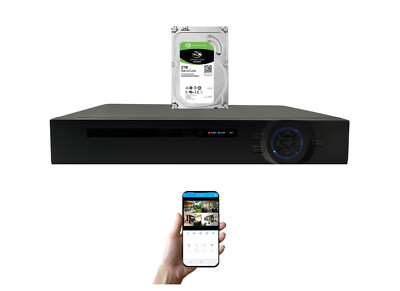 Evertech 16 Channel H.265 Security DVR with 2TB for AHD TVI CVI Analog Cameras