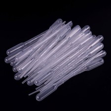 200Pcs 3ml Disposable Plastic Eye Dropper Transfer Lab Graduated Pipettes Kit US