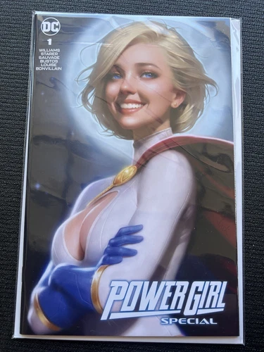 POWER GIRL Kara Zor-L Karen Starr SPECIAL #1 WILL JACK VIRGIN VARIANT Smiling LE