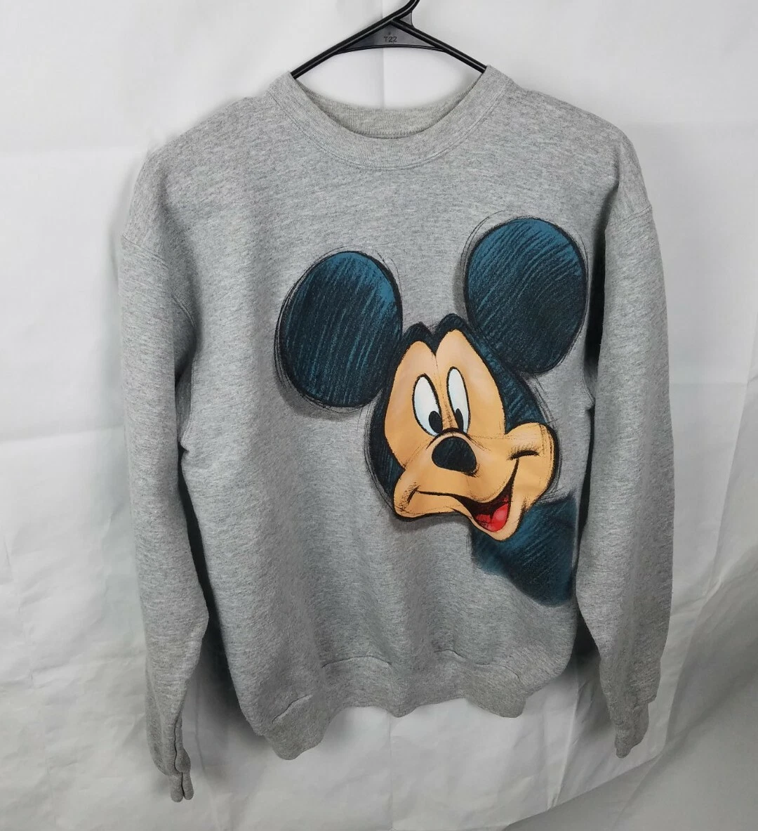 Disneyland Resort Walt Disney By Hanes Mickey Mouse Grey Sweater Mens Small
