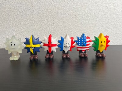 KUBRICK MEDICOM TOY Figure PALMBOY flag 6 lot france rasta USA sweden england