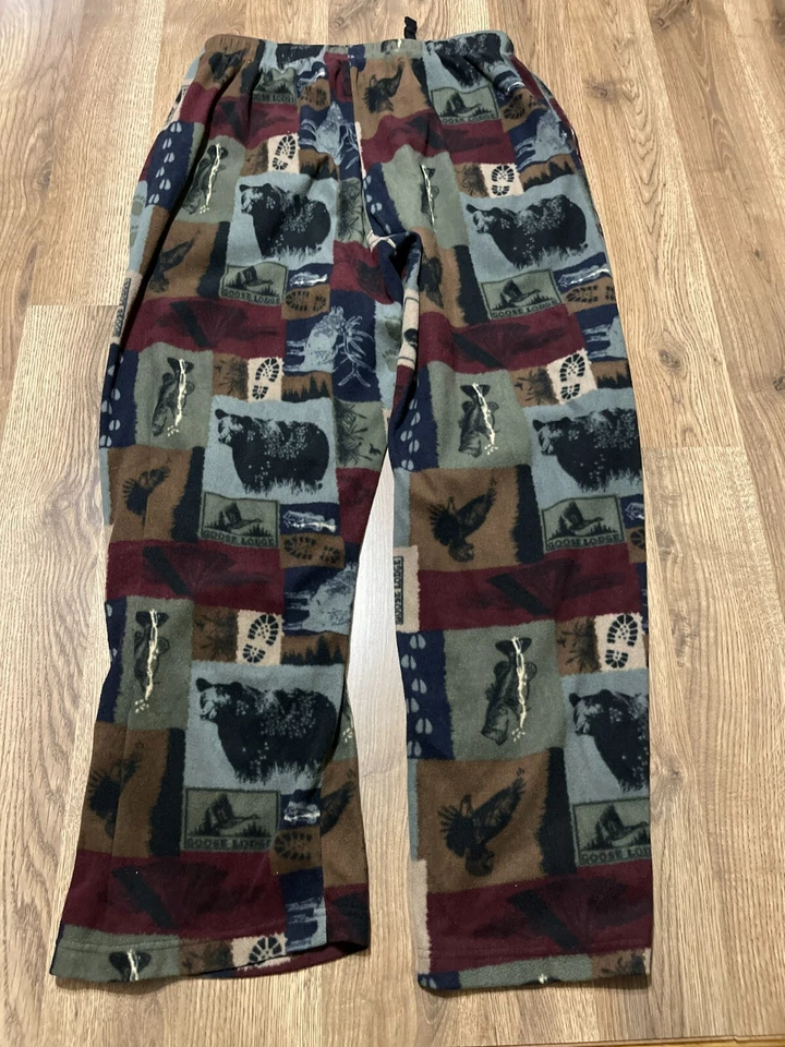 Pantalones Croft & Barrow, para mujer talla mediana, azul granate, cintura corbata, ropa de dormir Foto 2 de 4