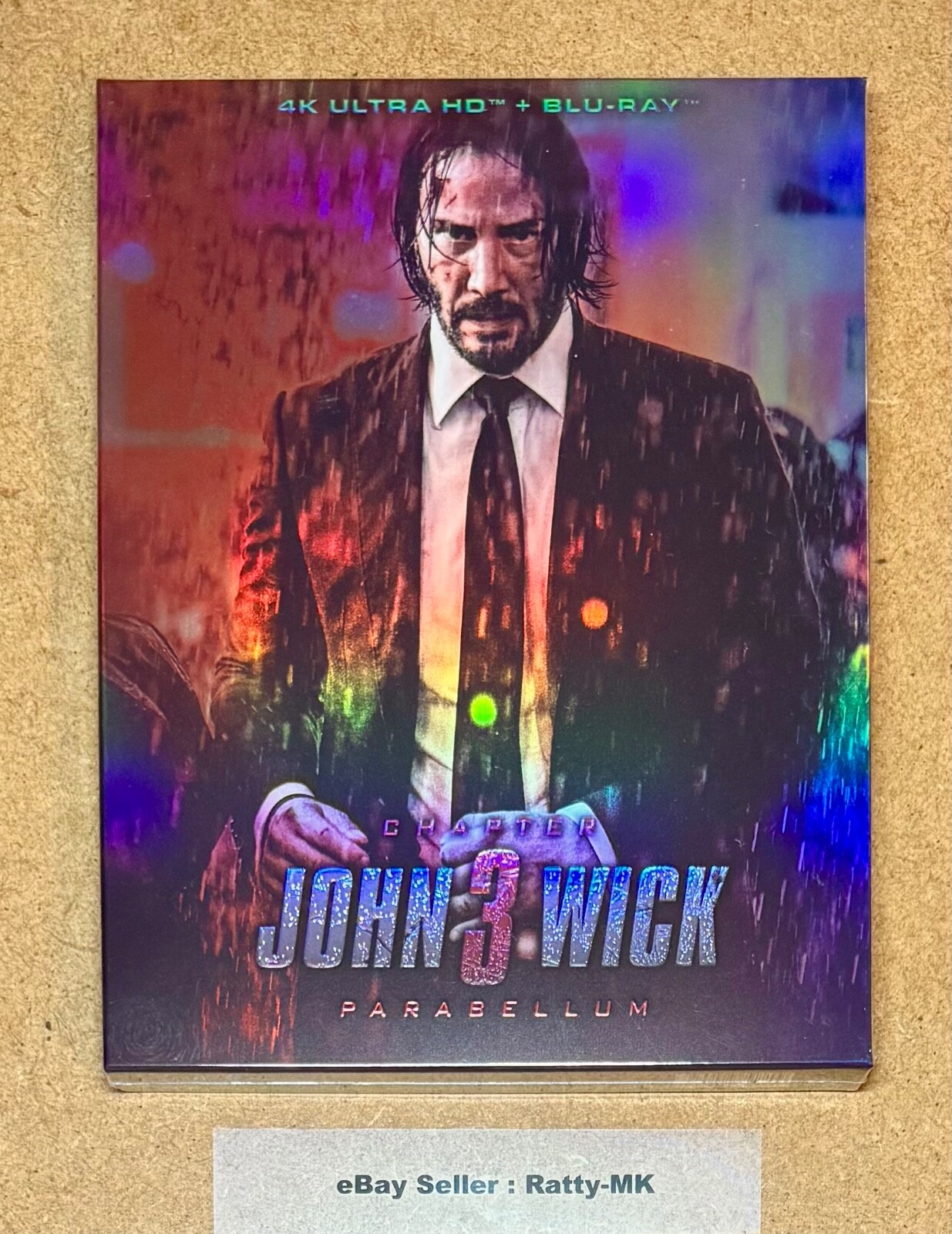 JOHN WICK 3 - NOVA NOVAMEDIA EXCLUSIVE FULL SLIP 4K + BLU RAY - NEW & SEALED