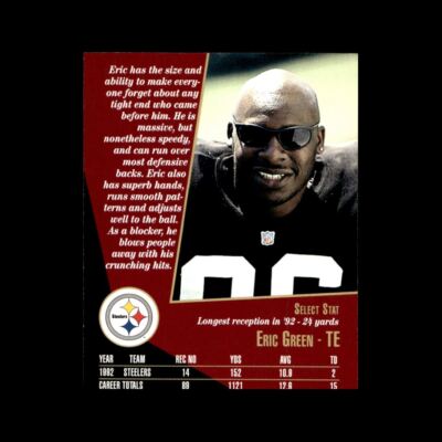 Erick Green 1993 Select Pittsburgh Steelers #NNO R326D 39 | eBay