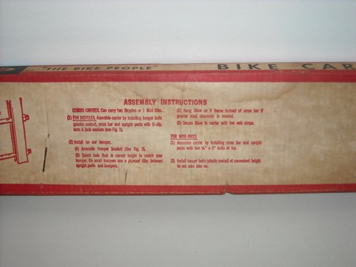 Vintage HUFFY NOS Bike / Cycle Car Carrier Rack Mini Bike Car Carrier - Picture 7 of 11
