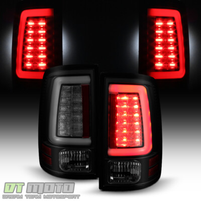 [Black Smoke V2] 2013-2018 Dodge Ram 1500 2500 3500 LED Tube Tail Lights Lamps
