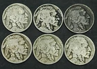 (6) 1919-D Buffalo Nickels #601