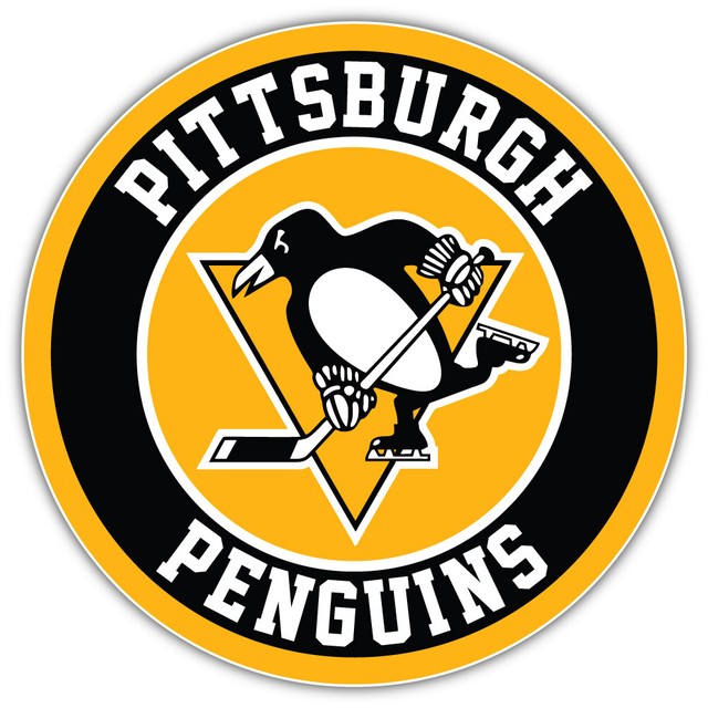 Pittsburgh Penguins Logo NHL Sport Car Bumper Sticker Decal "SIZES