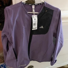 Adias Violet  Women’s NWT Running Jacket/Vest IM1916 $150 Detachable Sleeves
