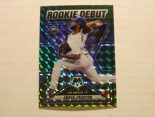 2022 Panini Mosaic Green Prizm Rookie Debut Card of Andre Jackson - Dodgers RC