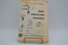 1958 Federal Civil Defense Administration Booklet Home Protection Exercises