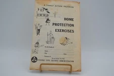 1958 Federal Civil Defense Administration Booklet Home Protection Exercises