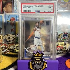 2019 Panini Clearly Donruss Rated Variation RJ Barrett #V53 PSA 9 MINT Rookie RC