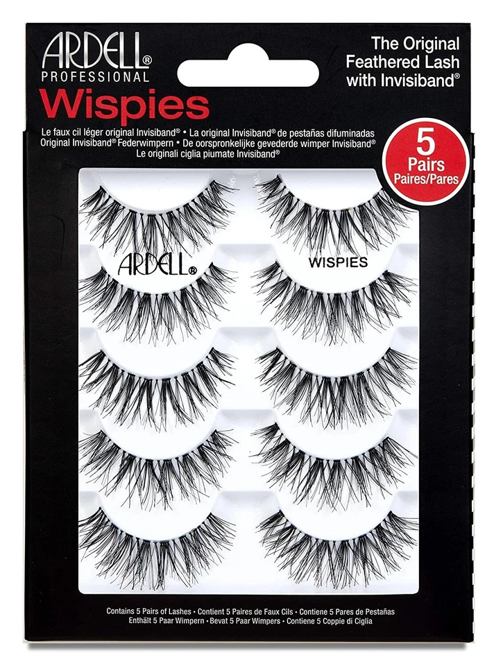 Ardell Professional Multipack 5 Pairs Pack WISPIES Invisiband False Eyelashes