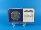 2002 1 oz. Silver American Eagle. Uncirculated Condition