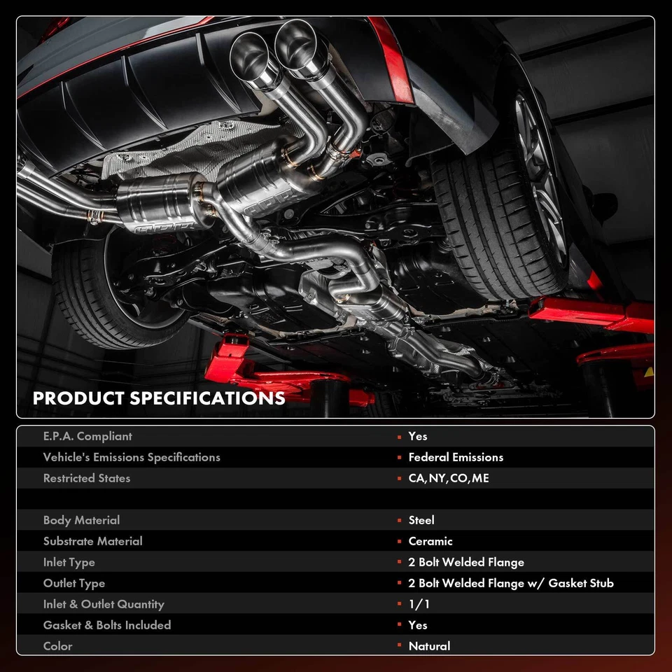 Nuevo convertidor catalítico para Nissan Versa 2012-2018 Versa Note 2014-2017 L4 1,6 L Foto 2 de 4