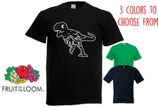 Jurassic Dinosaur Tyrannosaurs T Rex Earth Children Kids Funny t-shirt ALL AGES