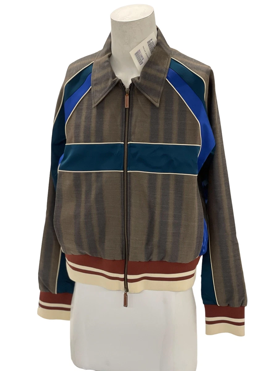 WALES BONNER Men's Isaacs Bomber Jacket In Brown