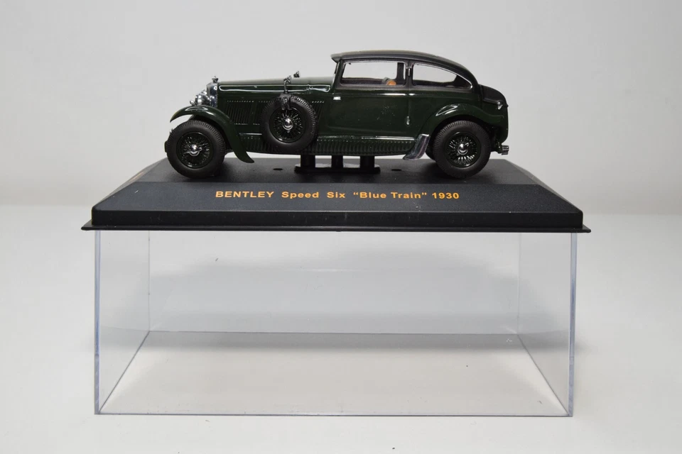B28 1:43 IXO MUS003 BENTLEY SPEED SIX 1930 VERDE SIN USAR, EN CAJA Foto 2 de 4