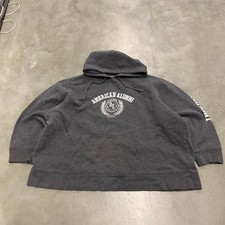 Vintage y2k 90s grey bum equipment spellout hoodie