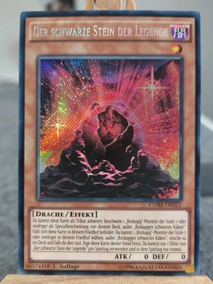 DER SCHWARZE STEIN DER LEGENDE - CORE-DE021 Secret Rare / 1. Auflage Near Mint 