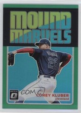 2018 Panini Donruss Optic Mound Marvels Green Prizm 3/5 Corey Kluber #MM4 2a8