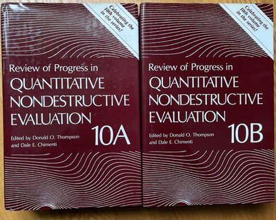 Review of Progress in Quantitative Nondestructive Evaluation 10A&10B FREE SHIP