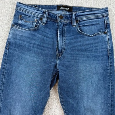 Revtown Mens 32x32 Automatic Decade Denim Straight Leg Blue Jeans