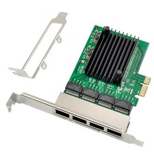 RJ-45 4-Port Ethernet Server Adapter Gigabit Card PCI-E X1 Interface A1Z62168
