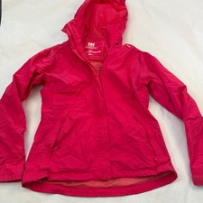Helly Hansen Women's HH Tech Performance Rain Jacket Hooded Pink Size M