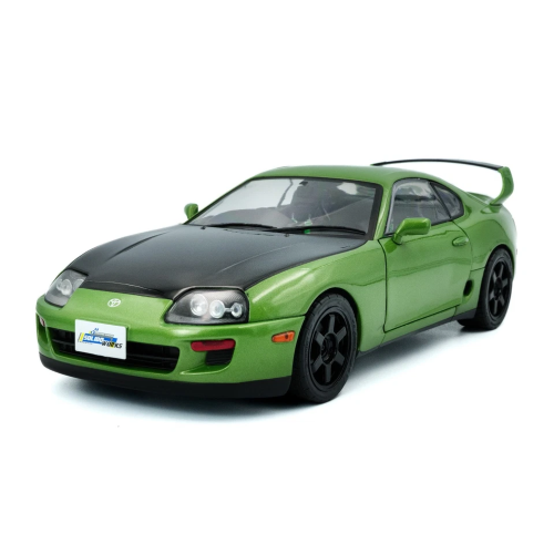 Toyota Supra Mkiv (A80) Coupe 1993 Green/Black 1:18 Solido Auto Stradali -D- Neu-image