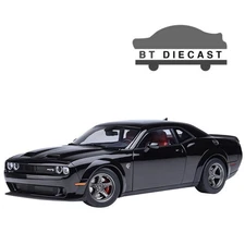 AUTOart 2023 DODGE CHALLENGER SRT SUPER STOCK 1/18 MODEL CAR PITCH BLACK 71765